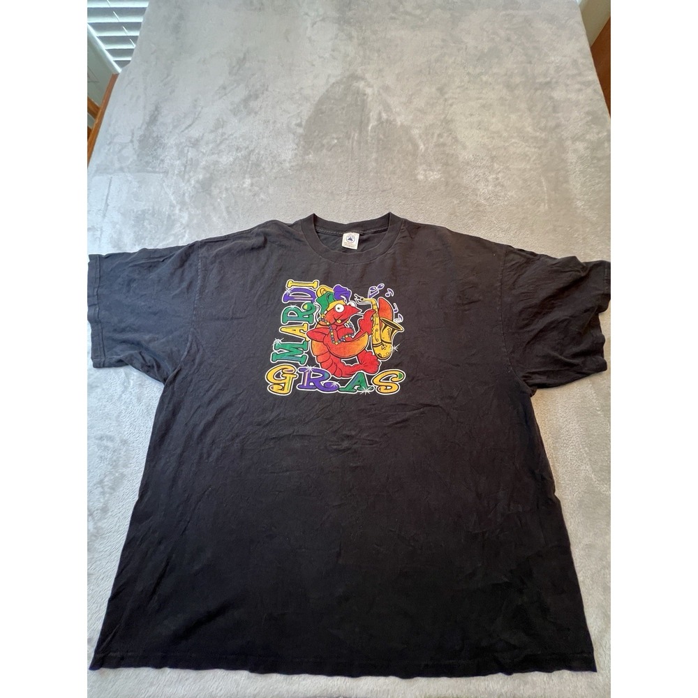 Mardi Gras T-Shirt Mens 3XL Black New Orleans Louisiana Lobster Delta Pro Weight